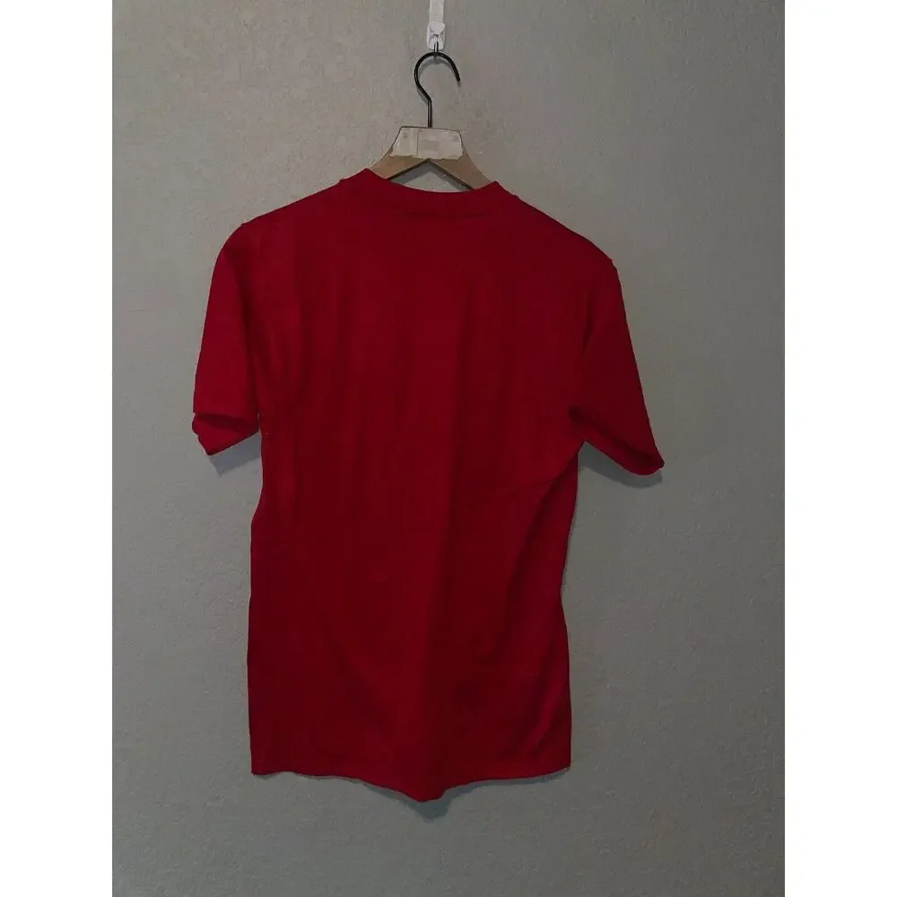 Vintage South Dakota Shirt Native American Buffalo Jerzees Red Tee 90s VTG M